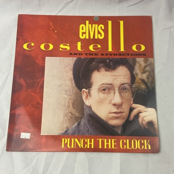 Elvis Costello And The Attractions Punch The Clock Vinyl Record LP CBS 1983 - Picture 2 of 6